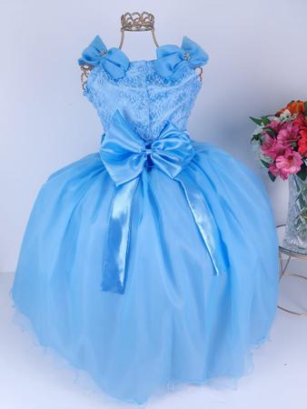 Vestido Cinderela Frozen Azul Turquesa Infantil Dama Daminha - Catri Vestidos  Infantis - Vestido Infantil - Magazine Luiza