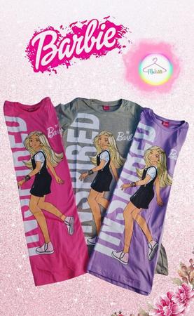 Vestido Fakini Infantil Barbie Cinza - Compre Agora