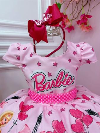 Vestido Infantil Barbie Pink - SACOLA DO BEBÊ