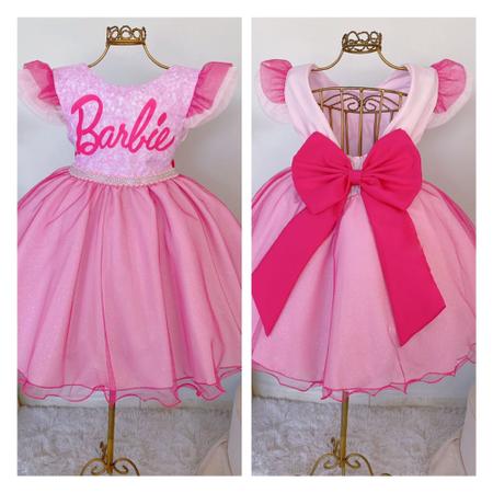 Vestido Infantil Barbie Luxo Festa Aniversário - Charlotte Store - Vestido  Feminino - Magazine Luiza