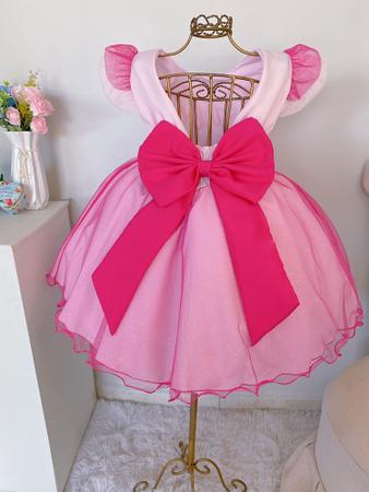 Vestido Infantil Barbie Filme Xadrez Festa Luxuoso - Charlotte