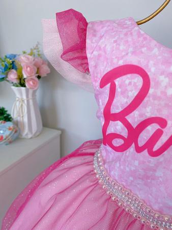 Vestido Infantil Barbie Filme Xadrez Festa Luxuoso - Charlotte