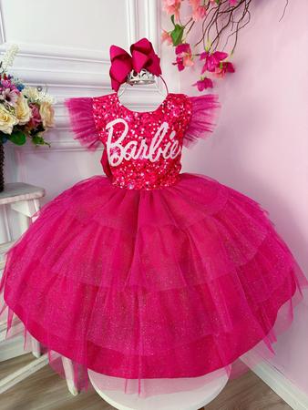 Roupa de aniversário da Barbie