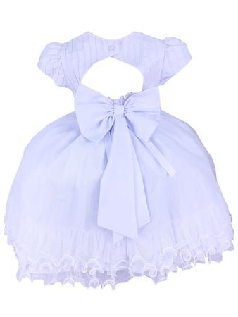 Vestido Branco Batizado Ano Novo Bebê Menina Luxo - SACOLA DO BEBÊ