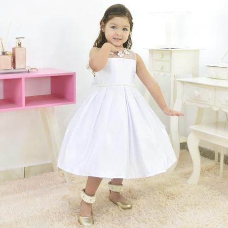 Vestido Infantil Preto Tule Ilusion - Casamento Formatura