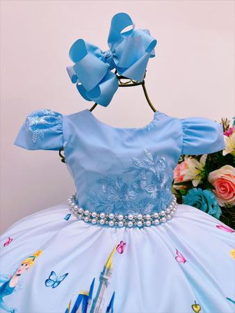 Vestido de criança store da cinderela