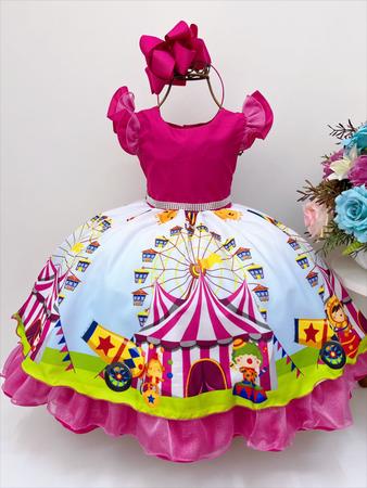 Vestido Infantil Princesa Aurora Princesas Rosa Fantasia - Tio Dedé -  Fantasias para Crianças - Magazine Luiza