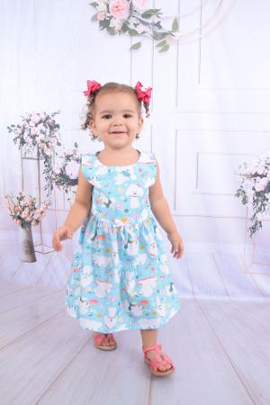 Vestido infantil com hotsell elastico na cintura