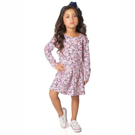 Imagem de Vestido Infantil Cotton Manga Longa