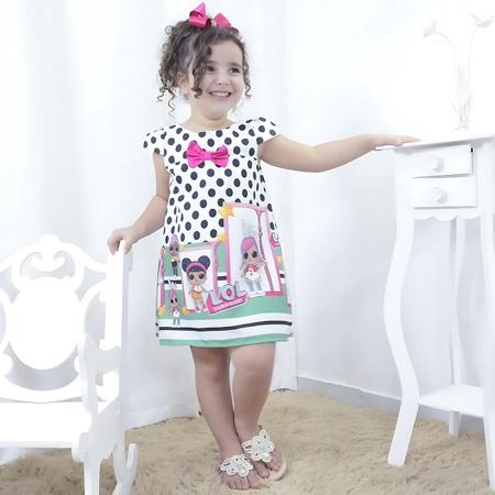 Imagem de Vestido infantil das bonecas Lol surprise  tubinho trapézio