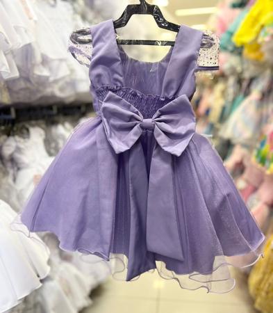 Imagem de Vestido infantil de festa luxo roxo princesa sofia sophia rapunzel + capa (tam 1 ao 4) cod.000350