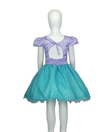 Imagem de Vestido Infantil de Festa Pequena Sereia Fantasia