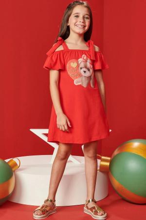 Vestido Bebe Menina Ursinhos Natal Com Laço - Dg Baby Kids - Vestido para  Bebês - Magazine Luiza