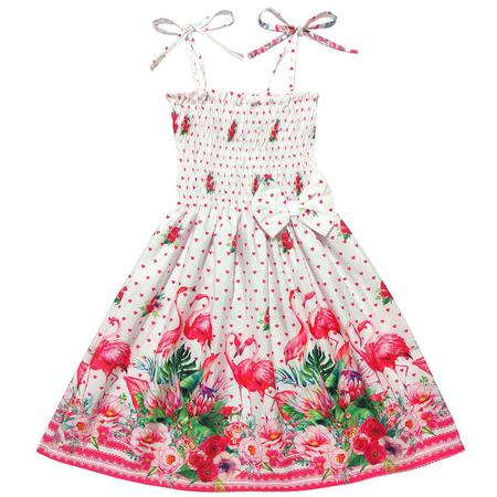 Vestido com cheap estampa de flamingo