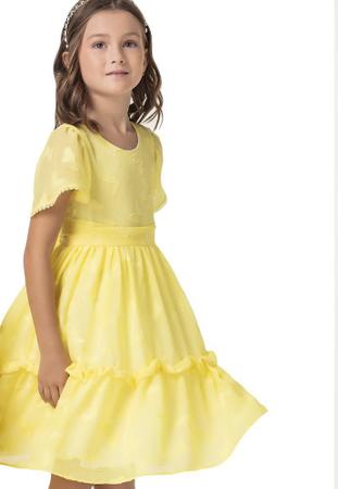 Vestido amarelo cheap petit cherie