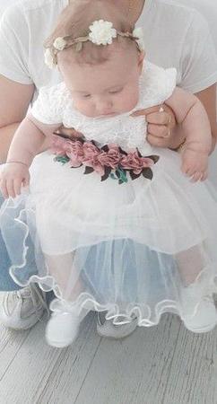 Imagem de Vestido Infantil Festa Batizado Bebe Casamento Aniversário