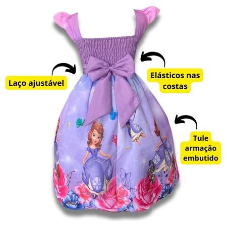 Vestido de princesa sofia sofia, vestido de tule para baile de