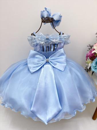 Vestido Infantil Frozen Com Capa Luxo Festas De Princesas