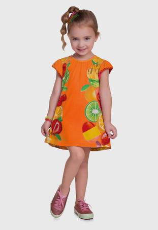 Imagem de Vestido Infantil Frutas Kyly