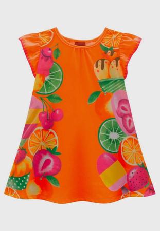 Imagem de Vestido Infantil Frutas Kyly