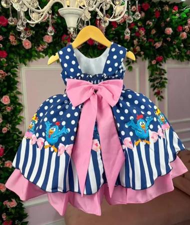 Vestido festa cheap galinha pintadinha