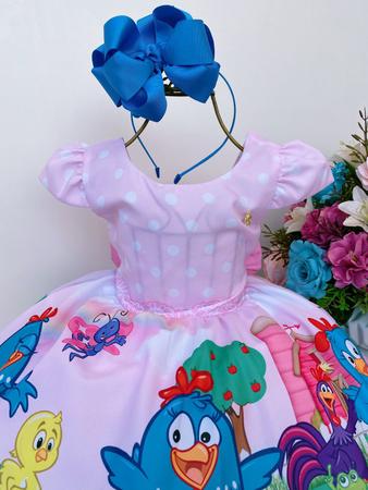 Vestido de luxo cheap infantil galinha pintadinha
