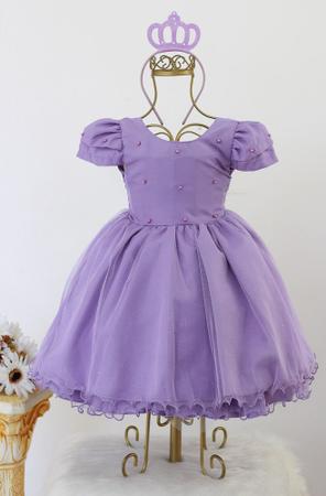 Vestido Infantil Lilás Social Princesa Sofia Rapunzel 1 A 3 - Baby's -  Vestido Infantil - Magazine Luiza