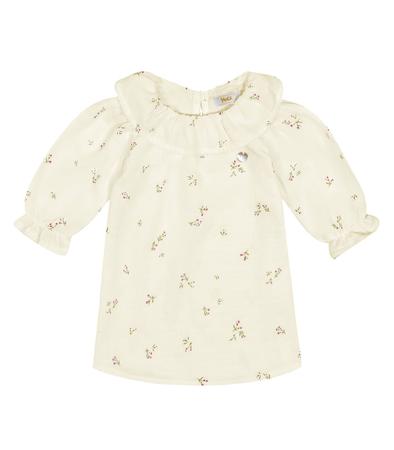 Vestido Infantil Manga Longa Trick Nick Detalhes Vermelho Imagem de Vestido Infantil Manga Longa Trick Nick Detalhes Vermelho