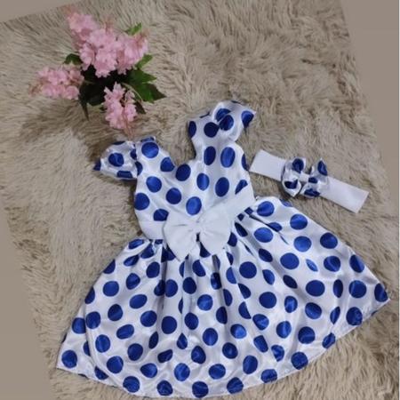 Vestido de best sale bolinhas anos 80