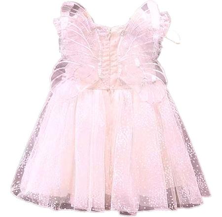 Imagem de Vestido Infantil Menina Fes Casamento Tule Florido Borboleta