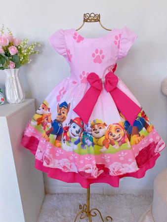 Vestido infantil da patrulha canina sale