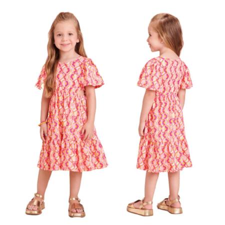 Vestido Infantil Princesinha Floral