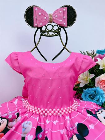 Vestido tematico hotsell da minnie rosa