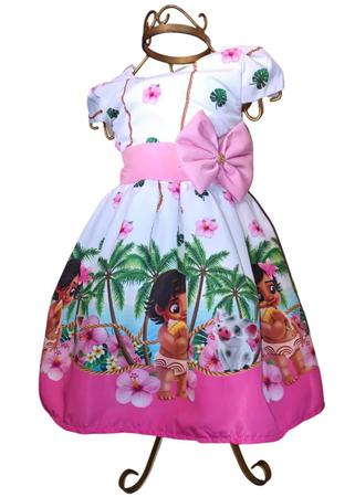 Vestido Temático Moana Baby, Magalu Empresas