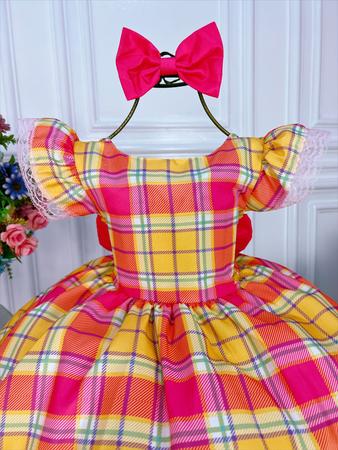 Vestido xadrez cheap colorido