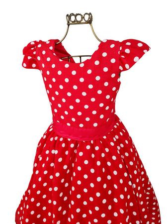 Vestido Infantil Poa Vermelho Anos 70 Festa Anivers rio Chic JL