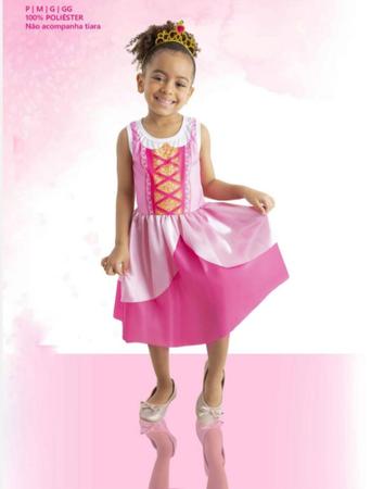 Vestido Infantil Princesa Aurora