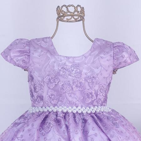 Vestido Infantil Lilás Social Princesa Sofia Rapunzel 1 A 3 - Baby's -  Vestido Infantil - Magazine Luiza