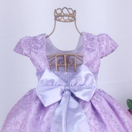 Vestido Infantil Lilás Social Princesa Sofia Rapunzel 1 A 3 - Baby's -  Vestido Infantil - Magazine Luiza