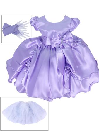 Vestido Infantil Princesa Sofia Com Luva E Saiote De Armação - Loja Moda  Sunset - o melhor da Moda Feminina.