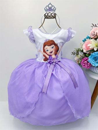 Vestido de Princesinha luxo lilás