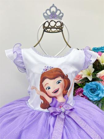 Vestido Infantil Lilás Social Princesa Sofia Rapunzel 1 A 3 - Baby's -  Vestido Infantil - Magazine Luiza