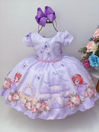 Vestido Temático Infantil - Princesa Sofia