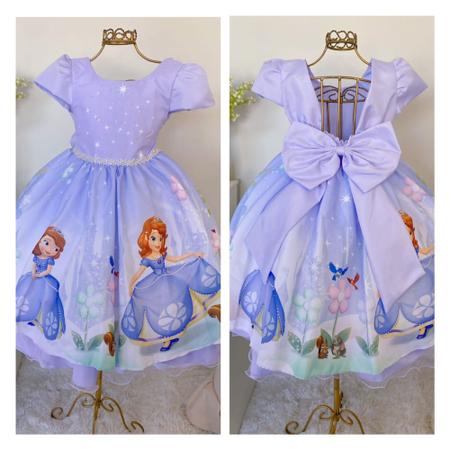 Vestido Temático Infantil - Princesa Sofia