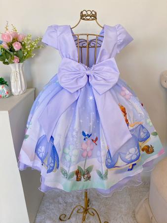 Imagem de Vestido infantil Princesinha Sofia luxo Temático