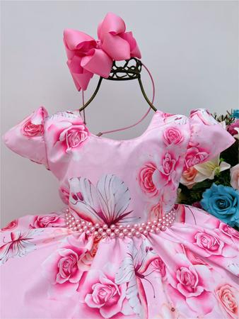 Vestido Infantil Princesa Aurora Princesas Rosa Fantasia - Tio Dedé -  Fantasias para Crianças - Magazine Luiza