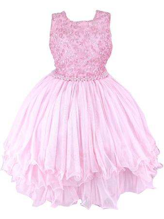 promoção vestido bebê festa vestido infantil luxo rosa laço gigante  princesa 1 e 2 anos