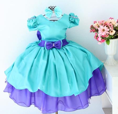 Vestido Sereia Infantil - Lojinha da Vivi - Roupas, Calçados e Acessórios  Infantil