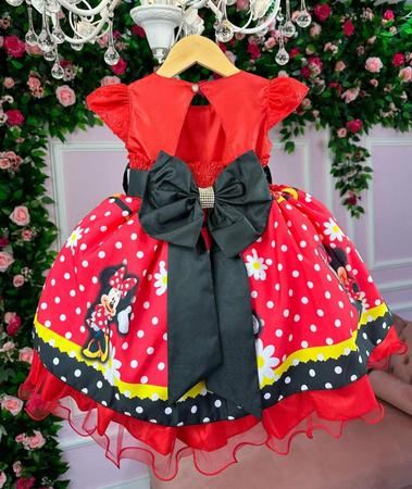 Vestido tematico da store minnie vermelha