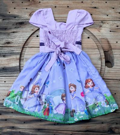 Vestido Infantil Temático - Princesa Sofia